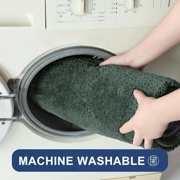 Luxe Home International Bathmat 2500 GSM Microfiber Anti Slip Mats For Bathroom Colour Green