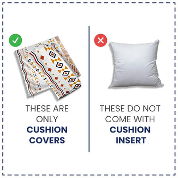 Urban Space Decorative Cotton Cushion Cover Set of 5 Cushion Covers for Sofa, Bedroom, Living Room Humming Bird Red