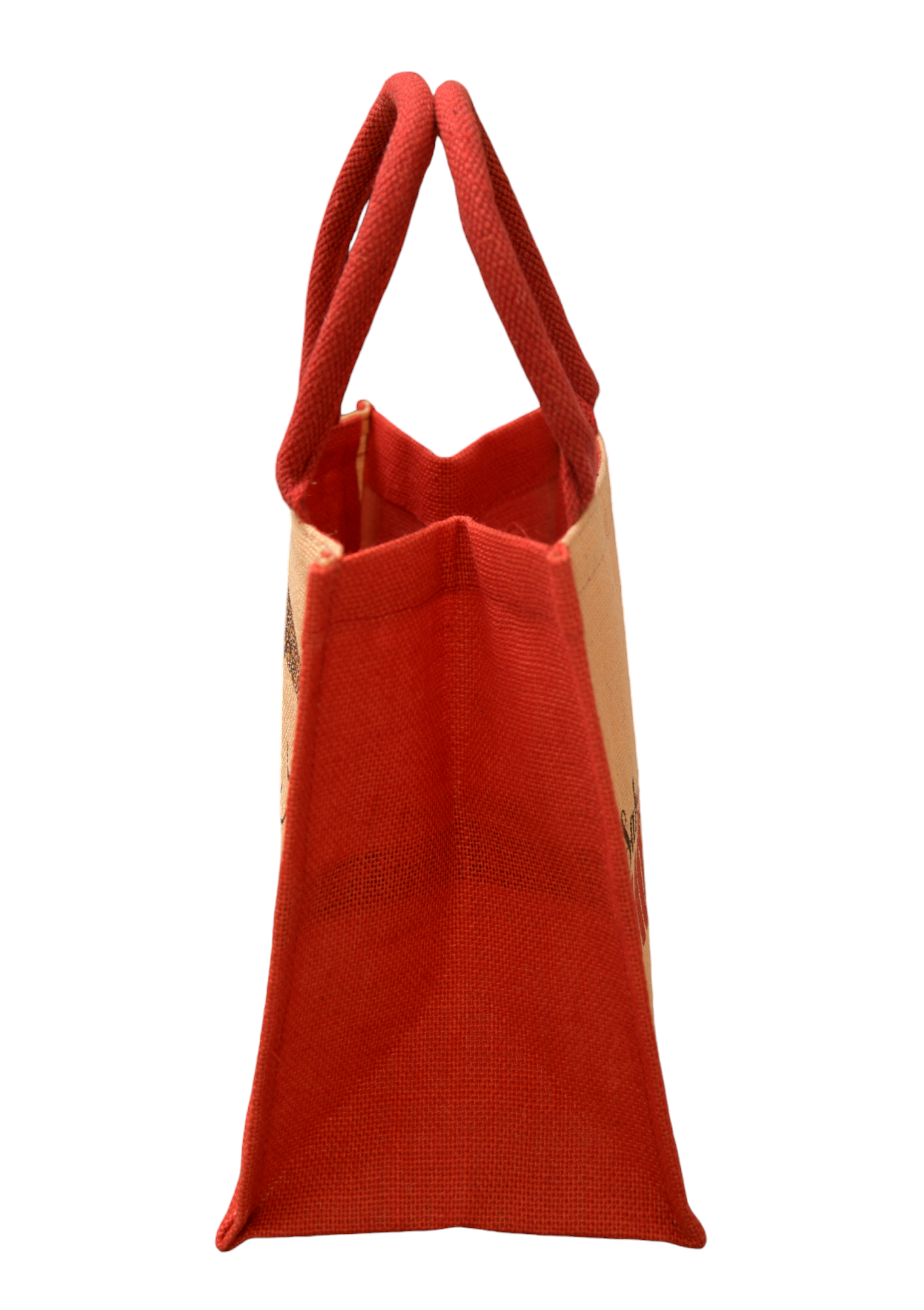 Jute Cottage Moh Maya Print Lunch Zipper 100% Genuine Jute
