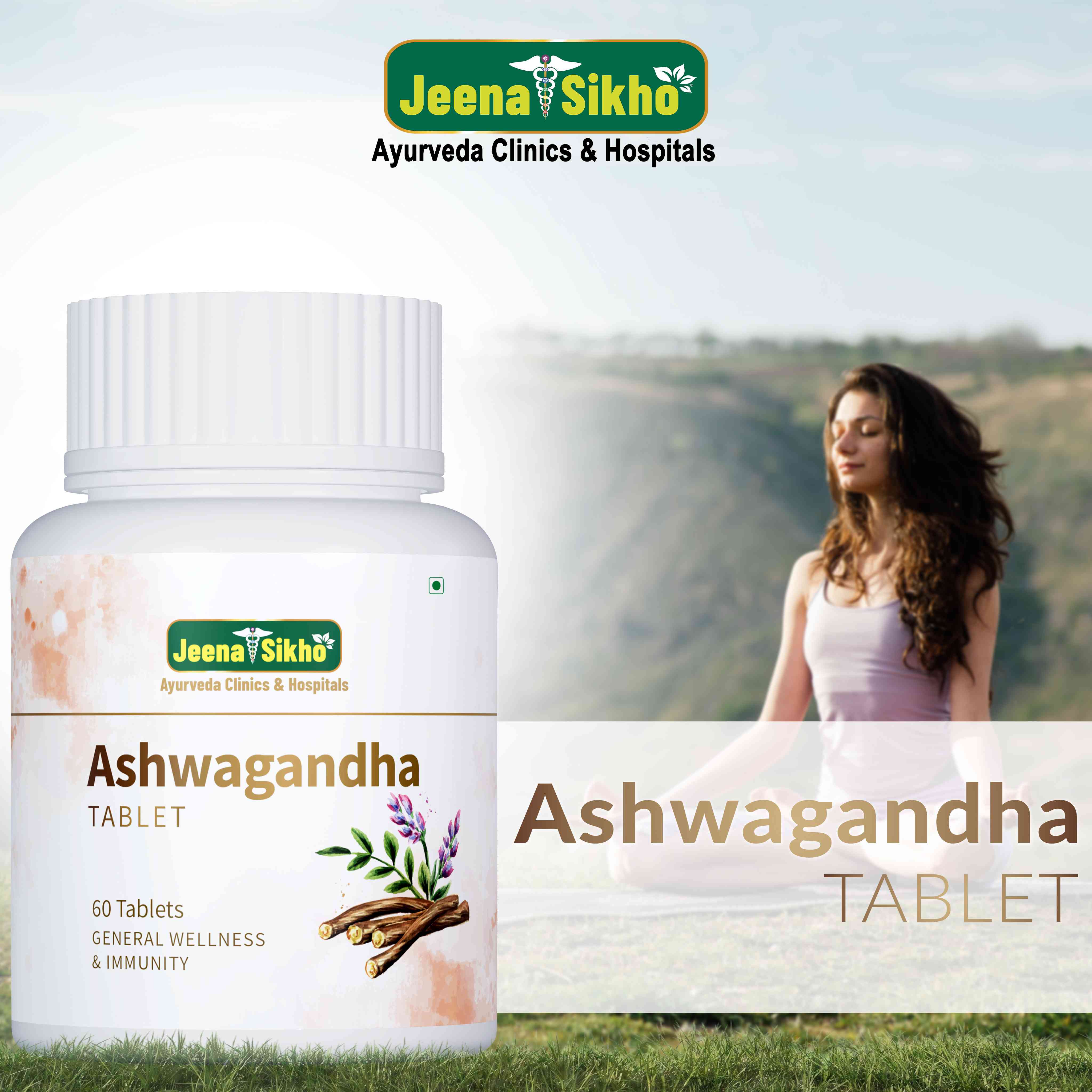 Jeena Sikho Ashwagandha Tablet - 60 Tablets