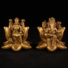 Artarium Padma Laxmi Ganesha Idol 4 inch - Lakshmi Ganesh Murti