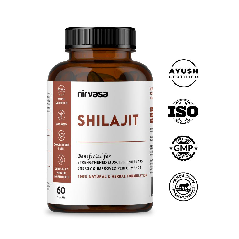 Nirvasa Pure Shilajit Tablet - 60 tabs