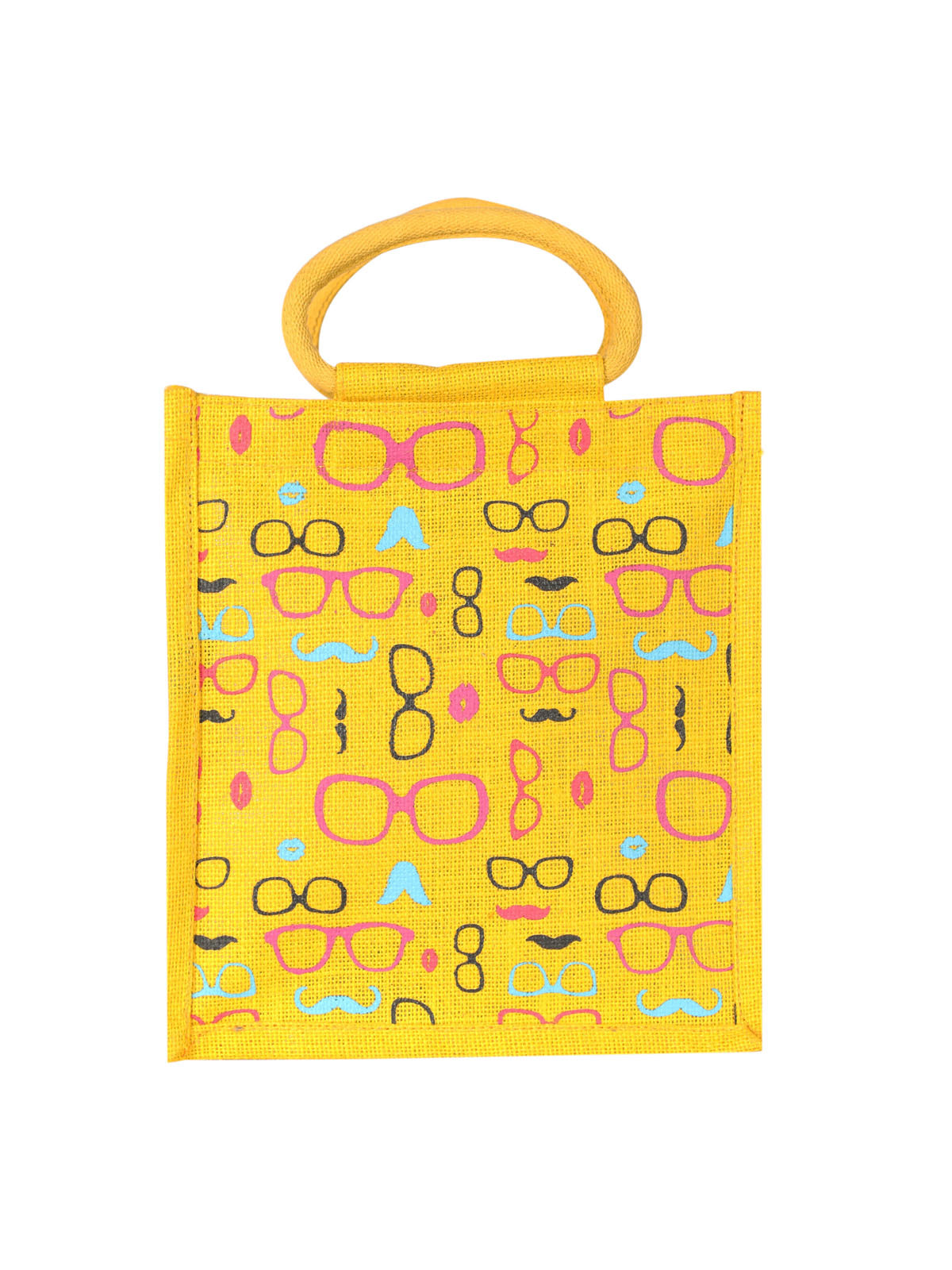 Jute Cottage Spec Moustache Print Zipper Lunch