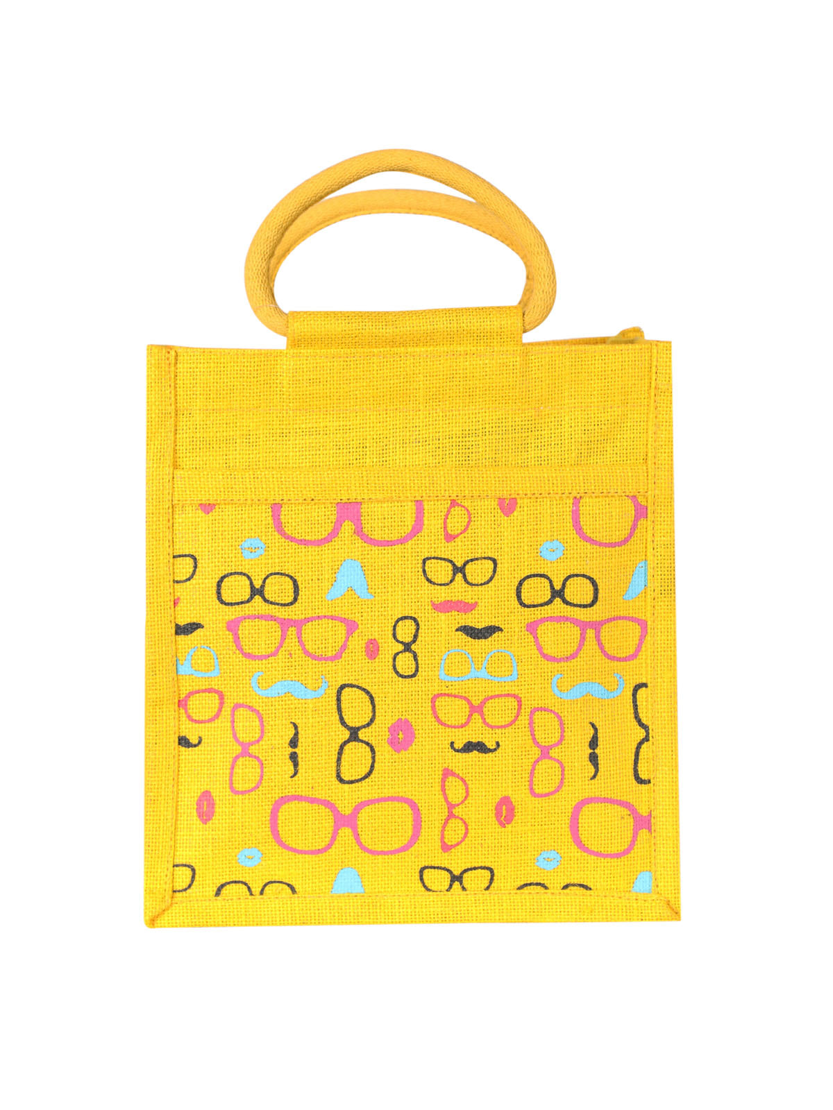 Jute Cottage Spec Moustache Print Zipper Lunch