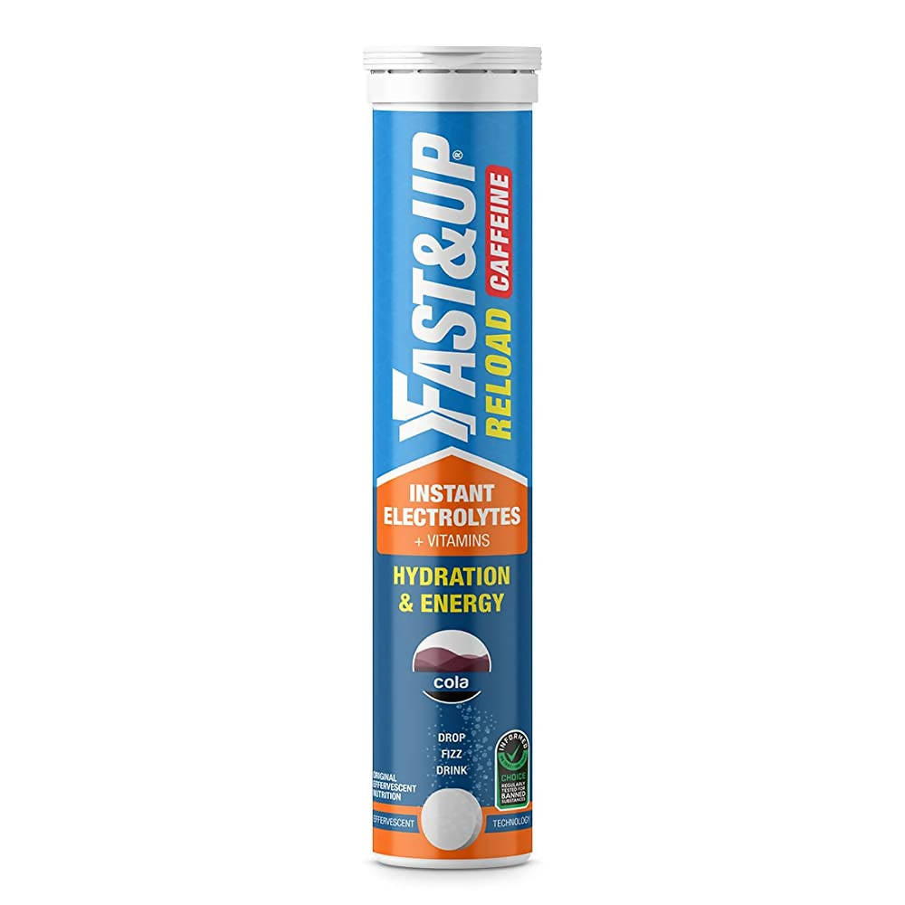 Fast&Up Reload + Caffeine Effervescent Tablets - 20 Tabs - Swadesi