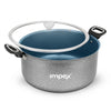 Impex Trucera 8L Ceramic Biryani Pot Grey Induction Non-Stick PFOA-Free