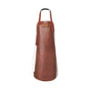 CraftShades Personalized Top Grain Leather Workshop Brown Apron for Men