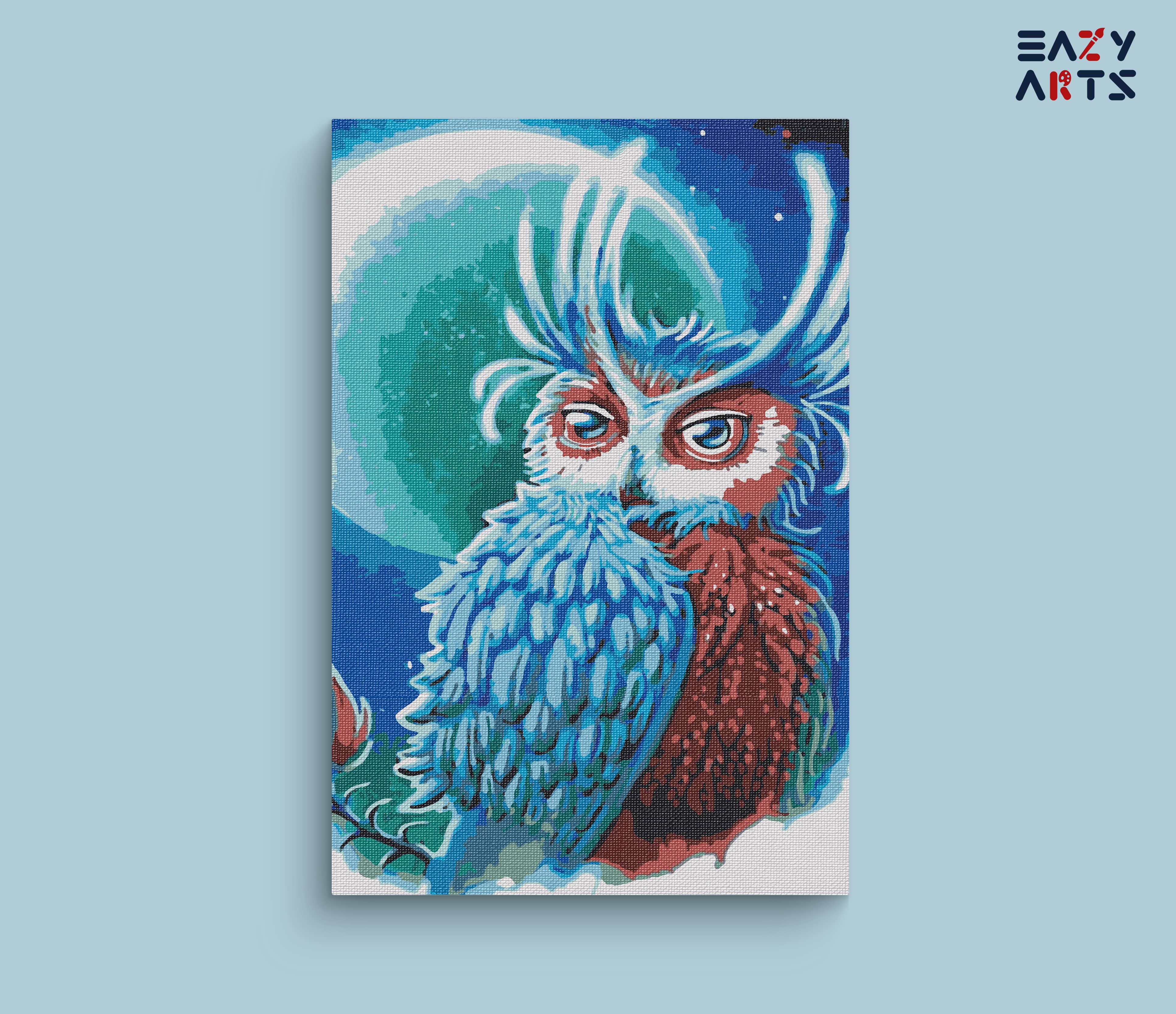 Owl In Night Paint by Numbers Kit