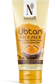NutriGlow NATURAL'S Ubtan Face & Body Pack with Haldi & Chandan - 100 gms