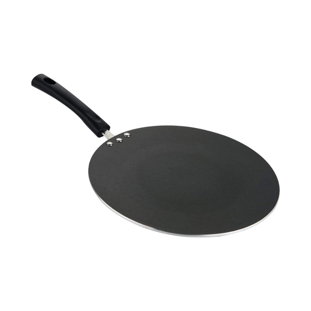 Vinod Zest Aluminium Non Stick Concave Tawa - 26.5 cm | Roti/Chapati/Paratha/Dosa Tawa | 4mm Thick