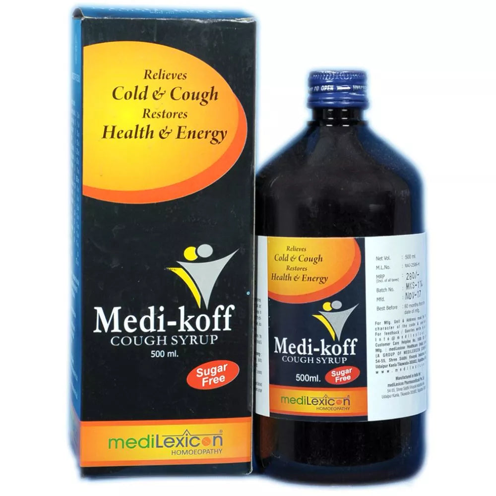 Medilexicon Medi-koff Cough Syrup Sugar Free Syrup