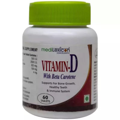 Medilexicon Vitamin-D with Beta Carotene Tablet - 60 Tabs