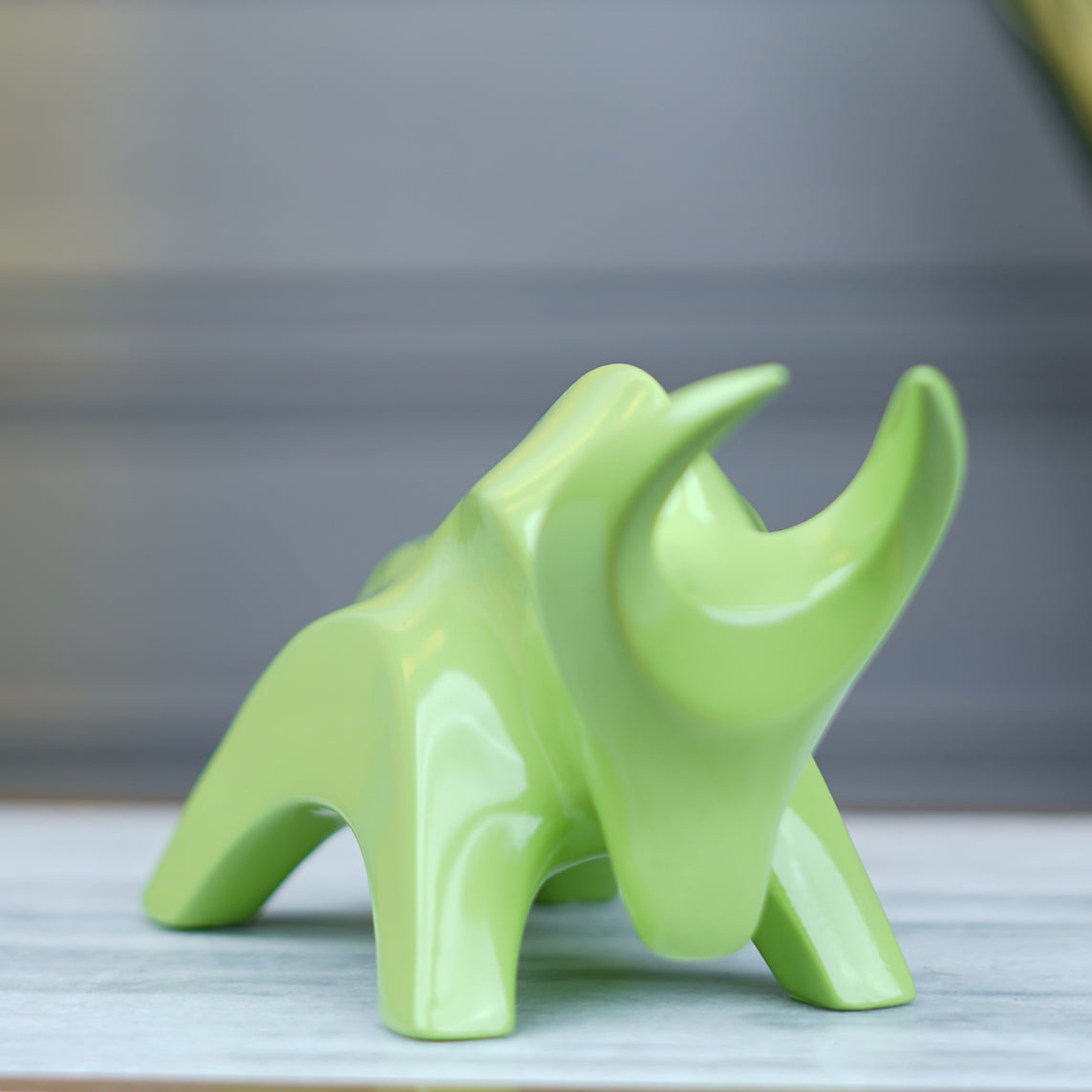 Artarium Stylized Charging Bull Figurine Idol