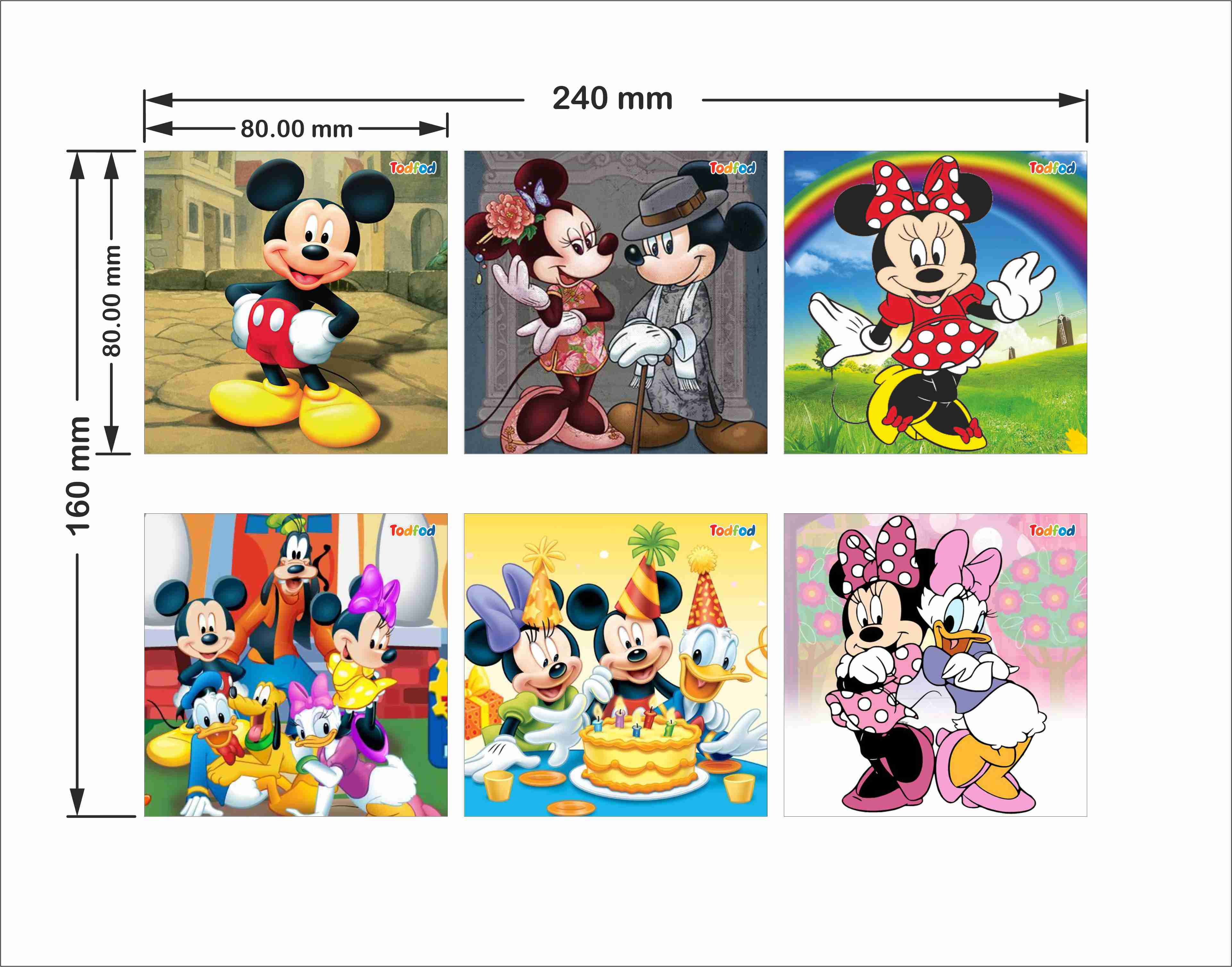 Wooden Jigsaw Puzzles - Disney Mickey Mouse Anime Cartoon Characters for Kids