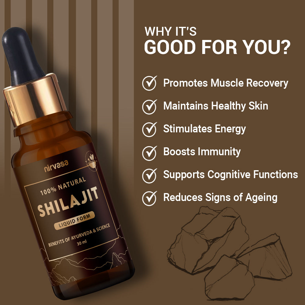 Nirvasa Shilajit Liquid - 30 ml