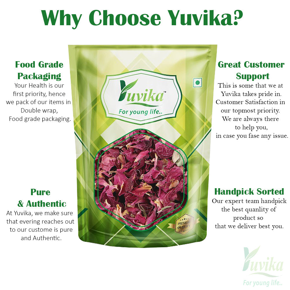 Yuvika Gulab Patti - Rosa Gallica - Dry Rose Petal