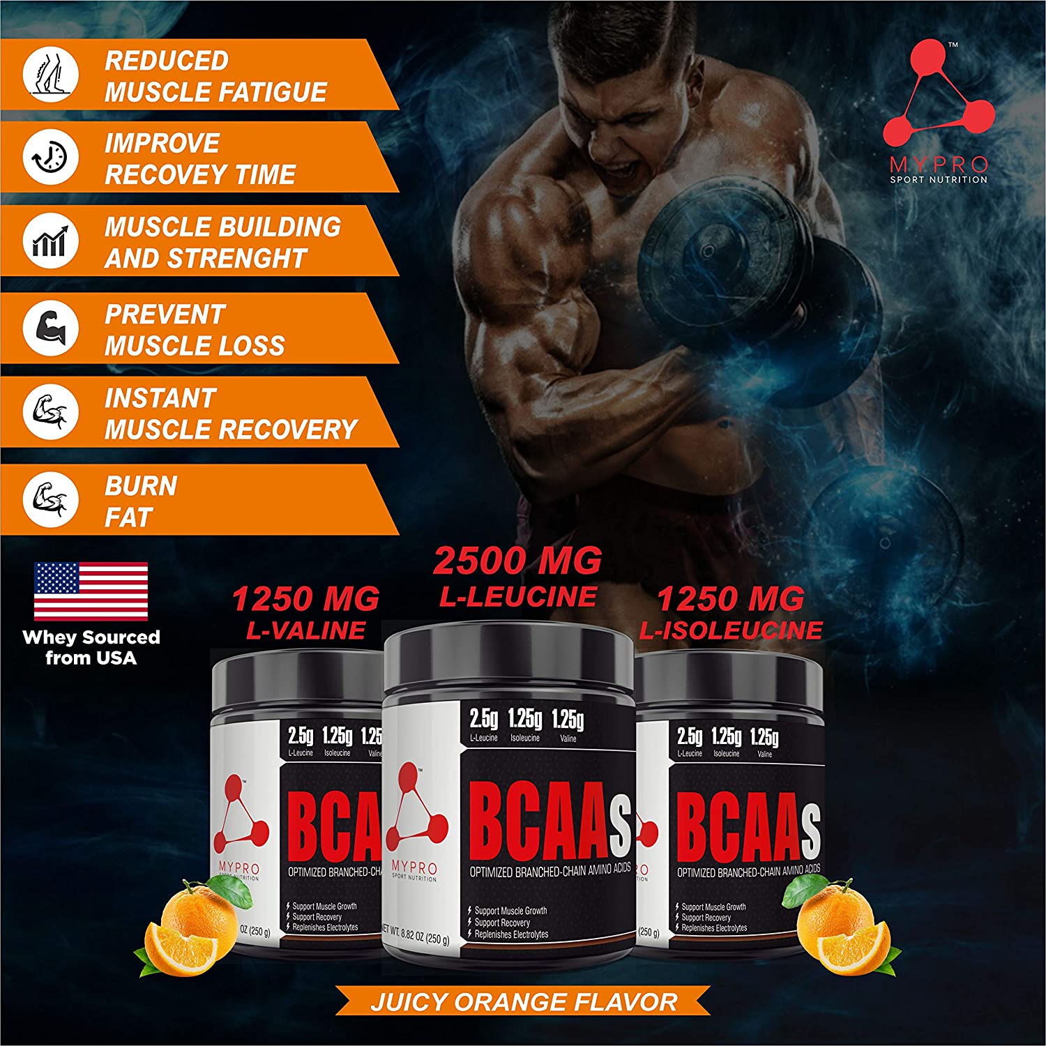 My Pro Sport Nutrition Premium BCAA - 250 gms