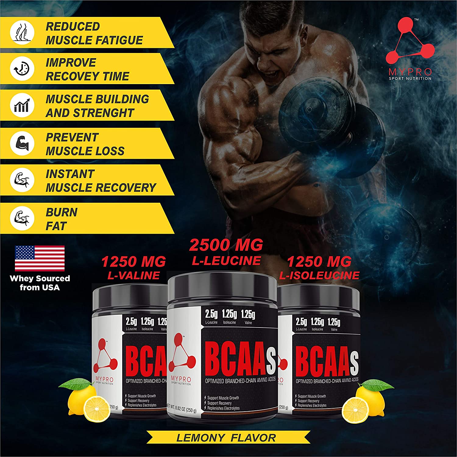 My Pro Sport Nutrition Premium BCAA - 250 gms
