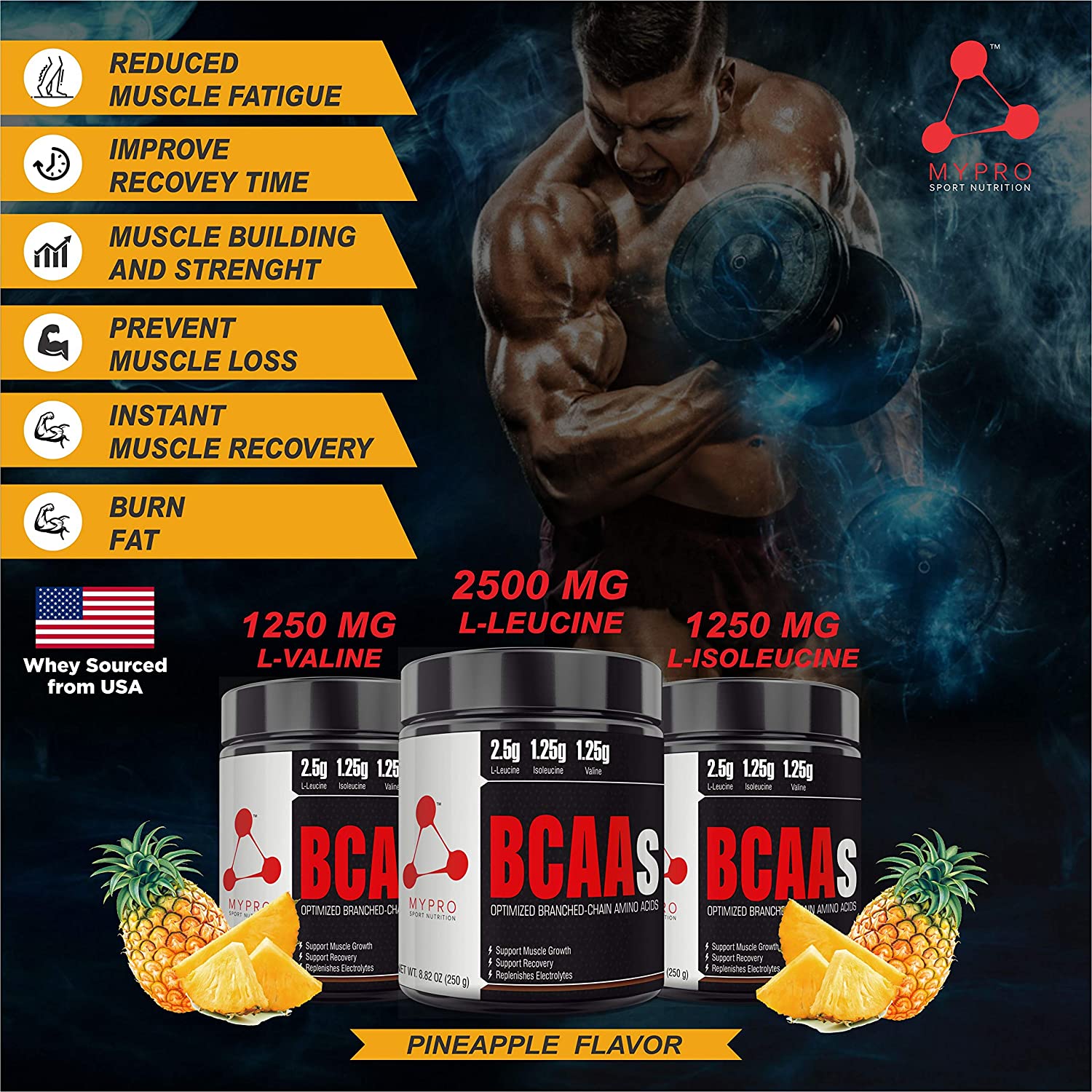 My Pro Sport Nutrition Premium BCAA - 250 gms