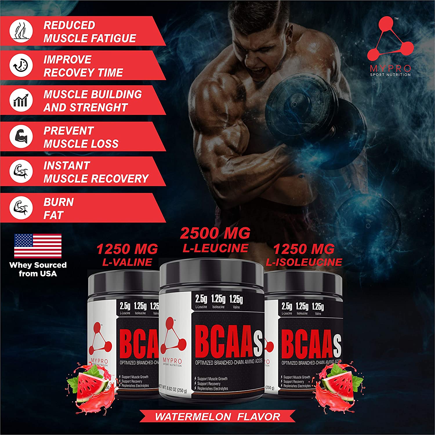 My Pro Sport Nutrition Premium BCAA - 250 gms