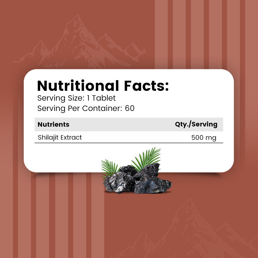 Nirvasa Pure Shilajit Tablet - 60 tabs