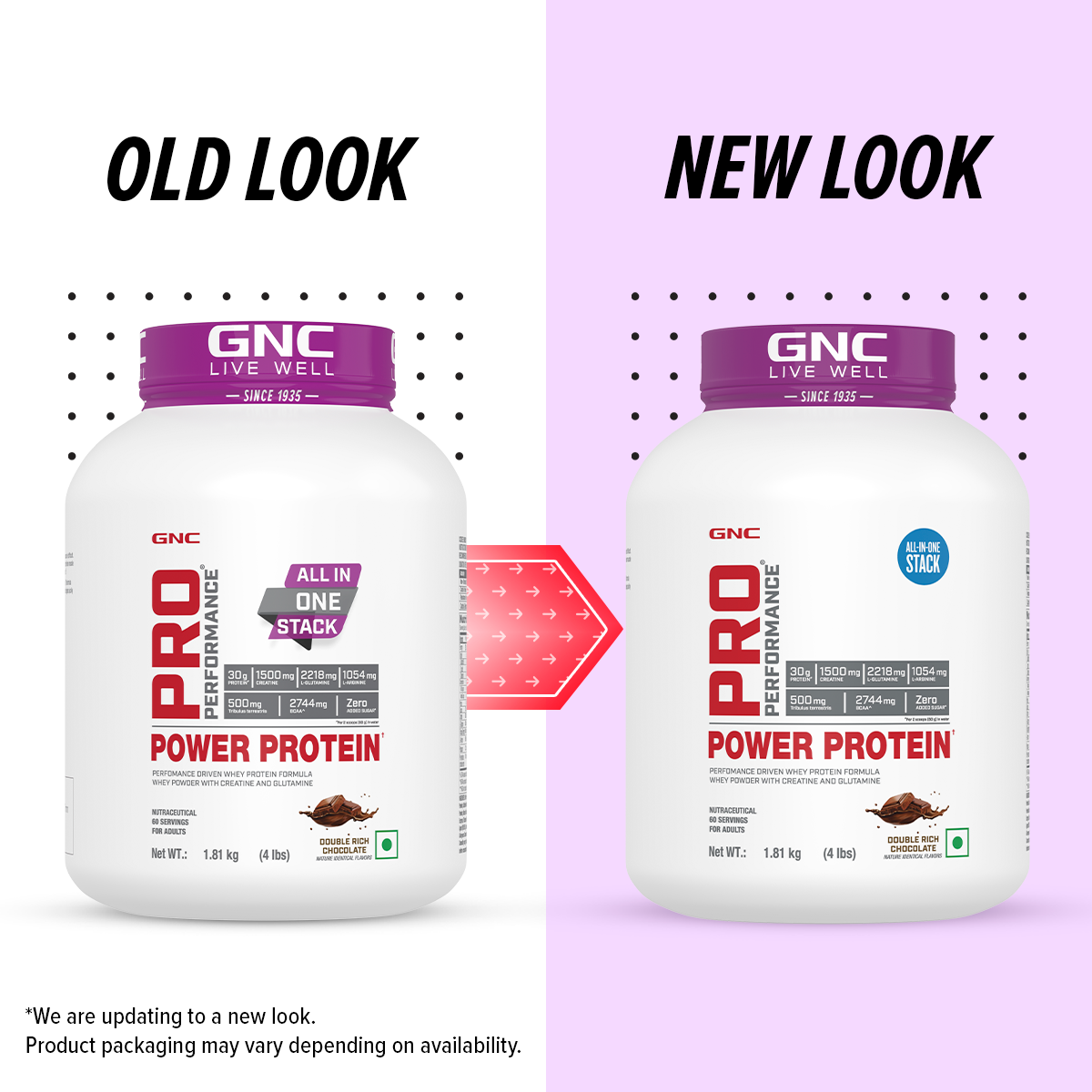 GNC Pro Performance Power Protein 6-in-1 Stack for Increased Strength
