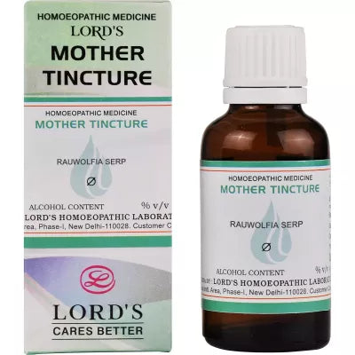 Lord's Rauwolfia Serp Mother Tincture Q - 30 ml