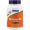 Now Foods Betaine HCl 648 Mg Veggie Capsules - 120 caps