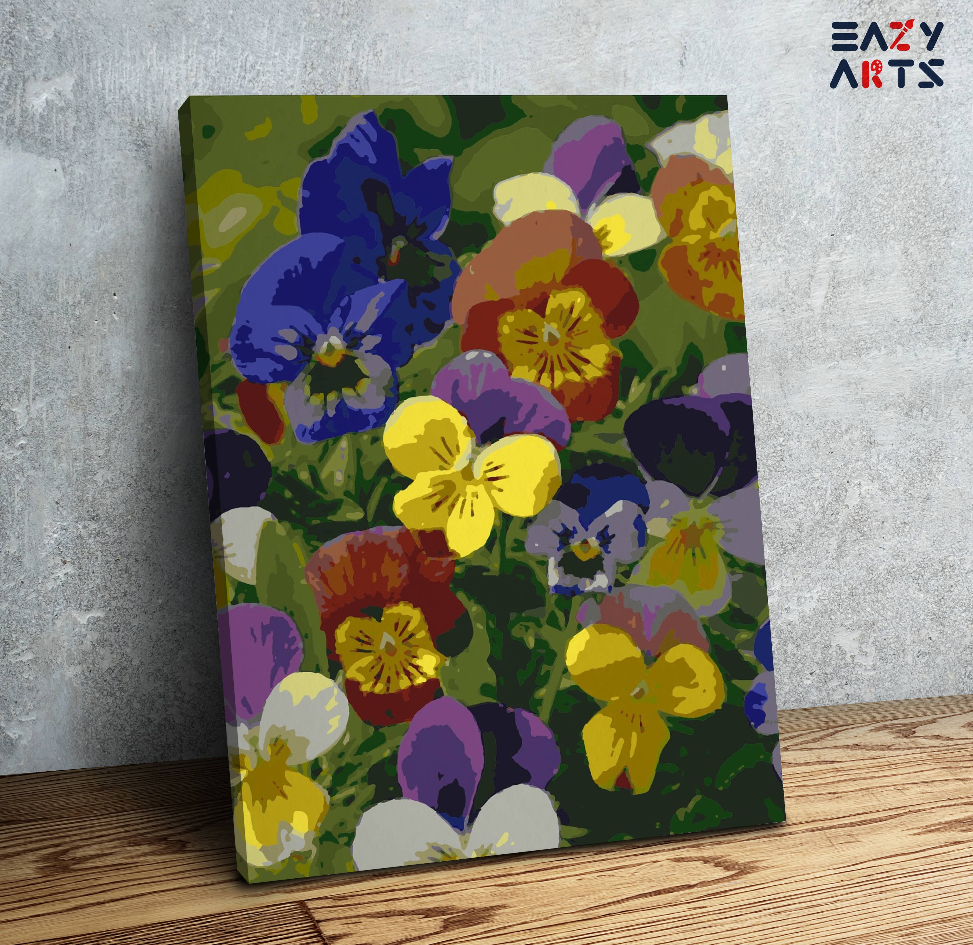 Colorful Flowers Garden Paint By Numbers kit