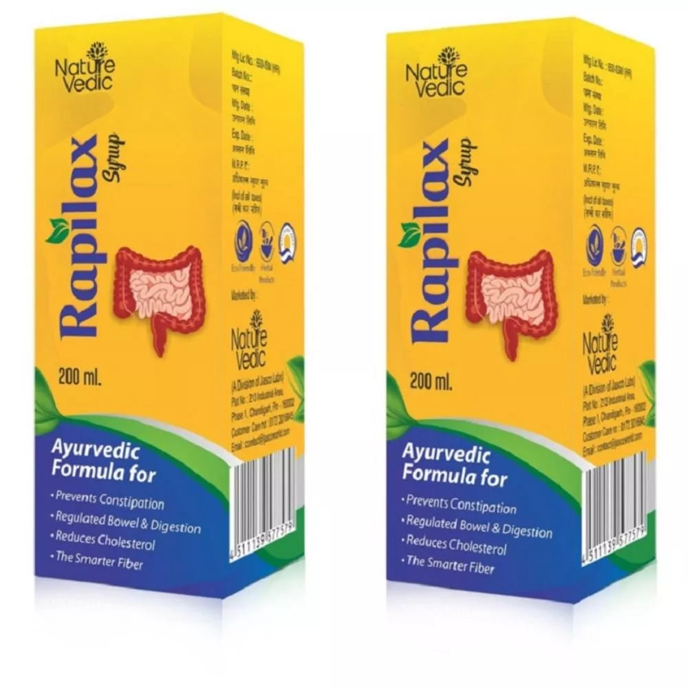 Nature Vedic Rapilax Syrup - 200 ml (Pack of 2)