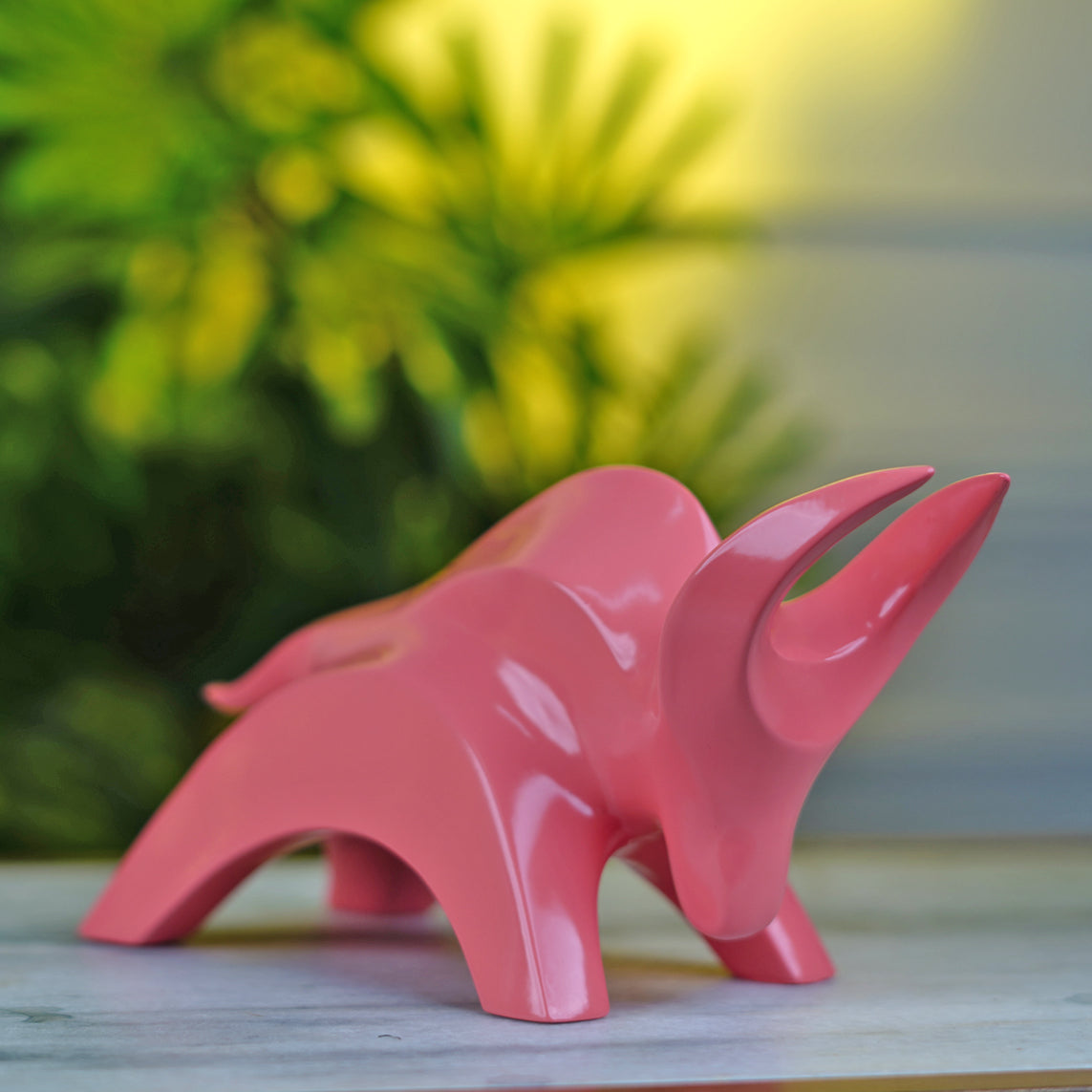 Artarium Stylized Charging Bull Figurine Idol