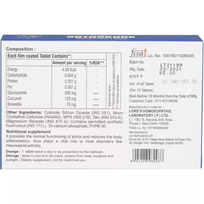 Lord's Orthokure Multinutrient for Bone Flexibility & Strength Tablet