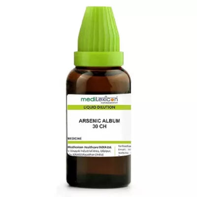 Medilexicon Arsenicum Album Dilution - 30 ml