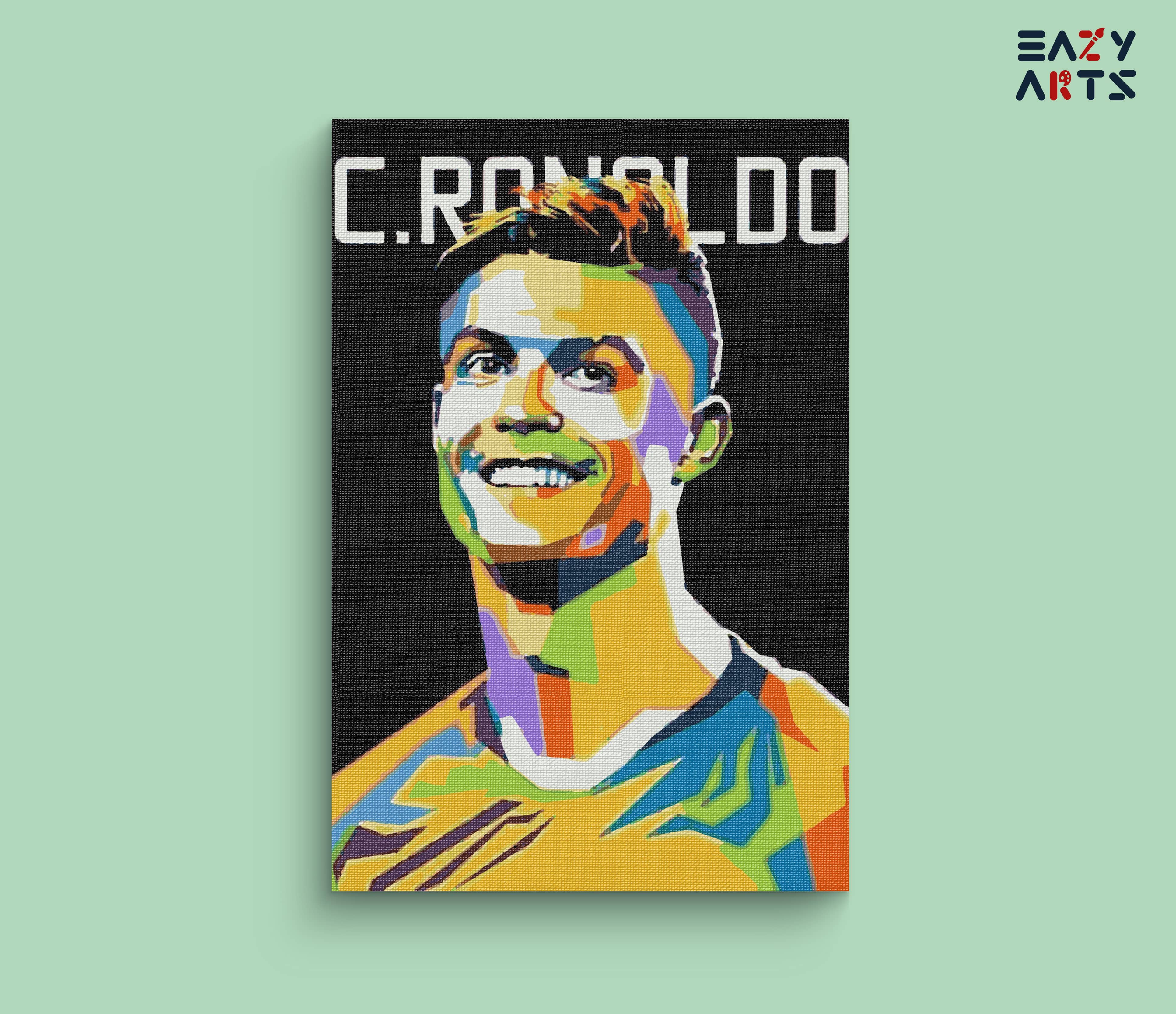 Cristiano Ronaldo Abstract Paint By Numbers kit
