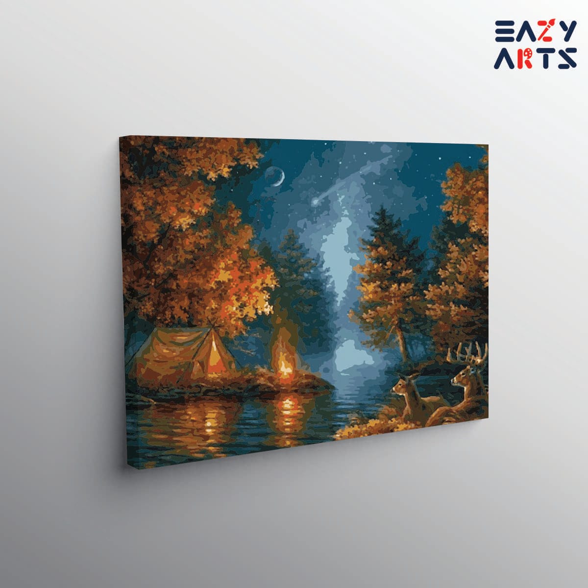 A Night in Jungle Tent Paint By Numbers kit