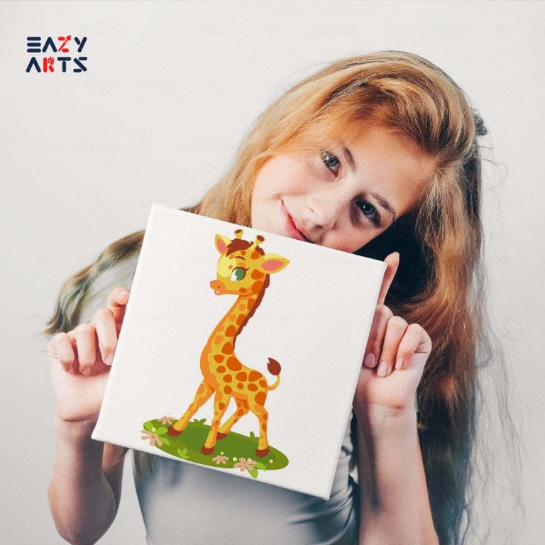 Baby Giraffe Paint By Numbers Kit For Kids