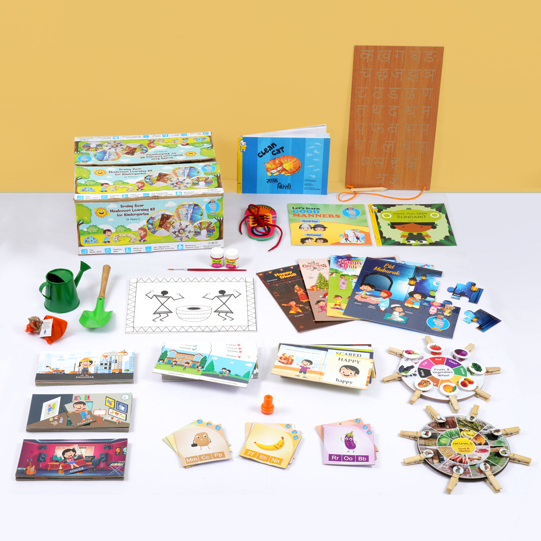 Montessori Learning Kit for Kindergarten, 3+ Years