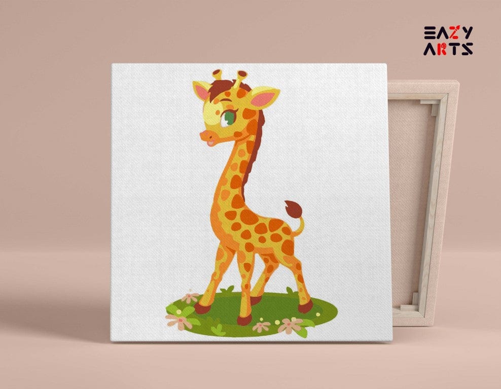 Baby Giraffe Paint By Numbers Kit For Kids