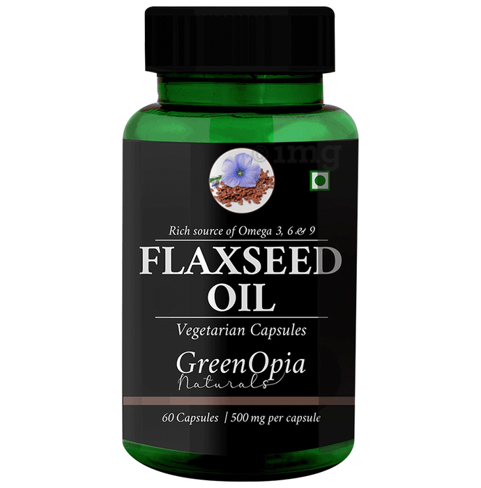 Minies Naturals Flaxseed Oil Vegan Capsules - 60 capsules