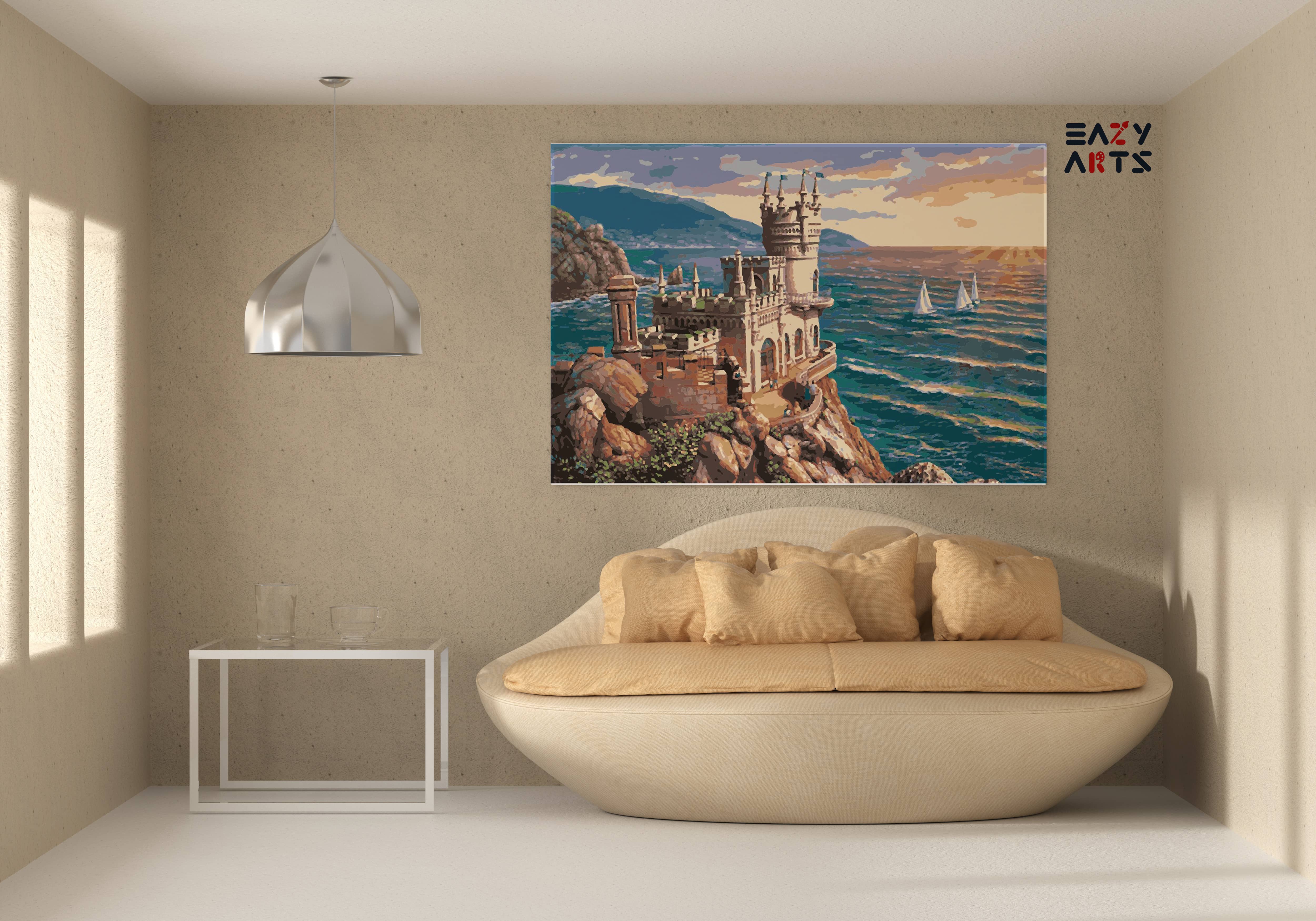 Castle on The Beach Paint By Numbers kit