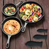 UMAI Cast Iron Cookware 3pcs 6inch + 8inch + 10inch Enamel Coated Silicon Sleeve Rust Proof Gas Induction