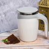 Homestic Self-Stirring Coffee Mug | Battery Operated | 380ml | Gray
