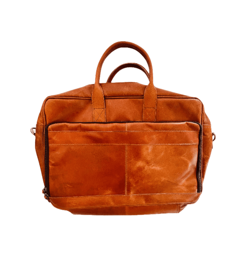 Craftshades Leather Tan Color Laptop Bag