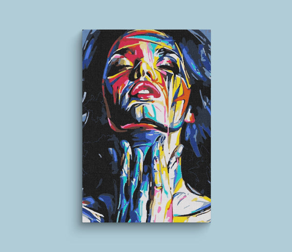 Eazy Arts Women Abstract DIY Paint By Numbers kit