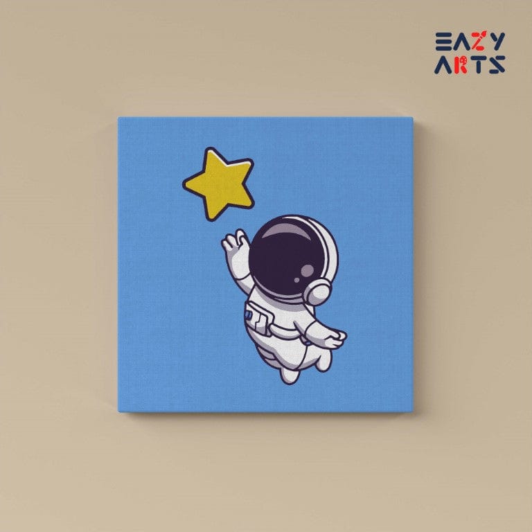 Astronaut Catching Star PBN Kit For Kids