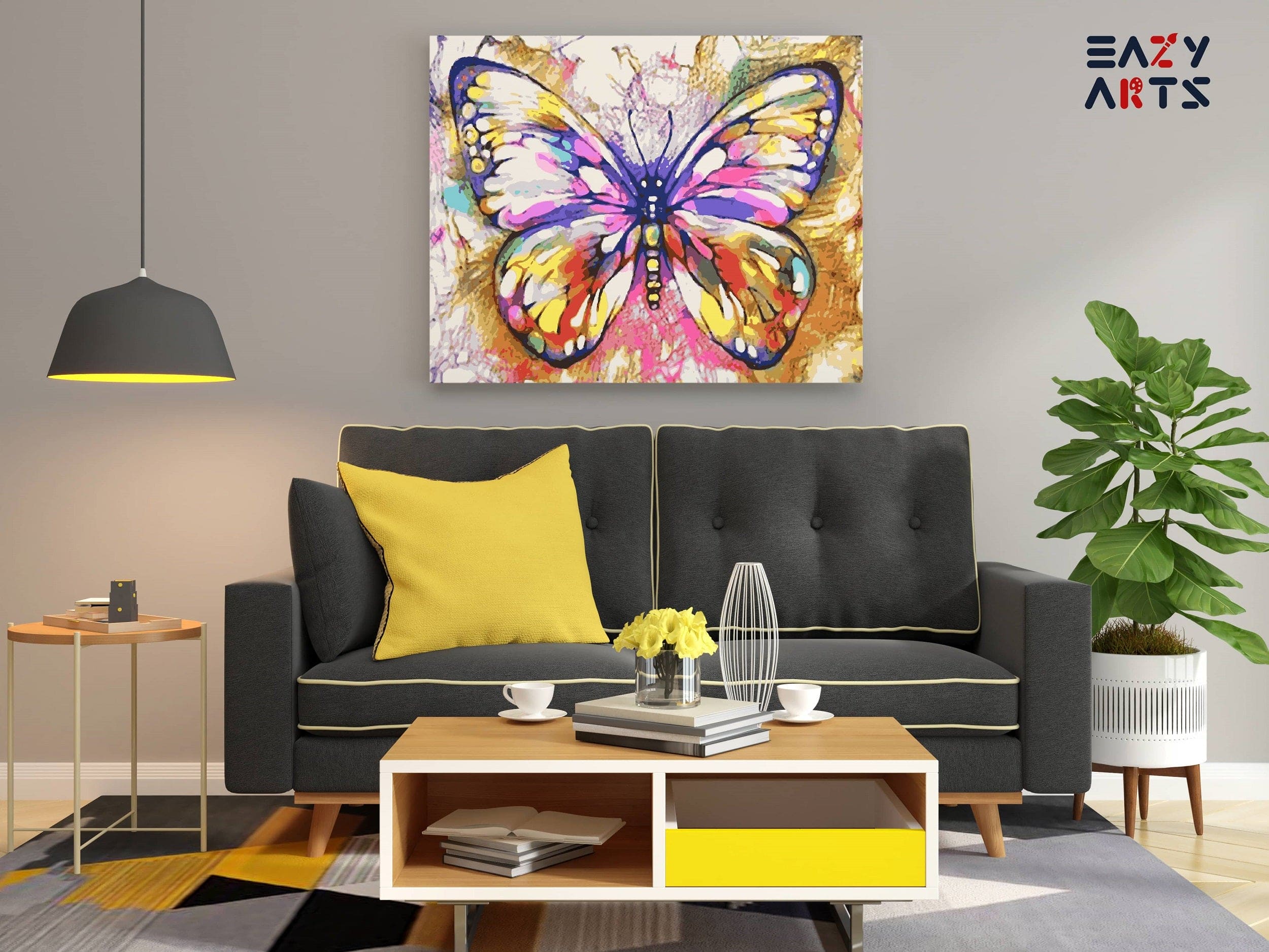 Butterfy Abstract Paint By Numbers Kit