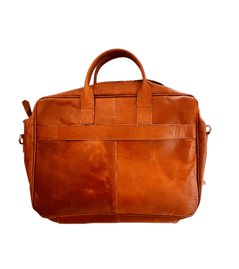 Craftshades Leather Tan Color Laptop Bag