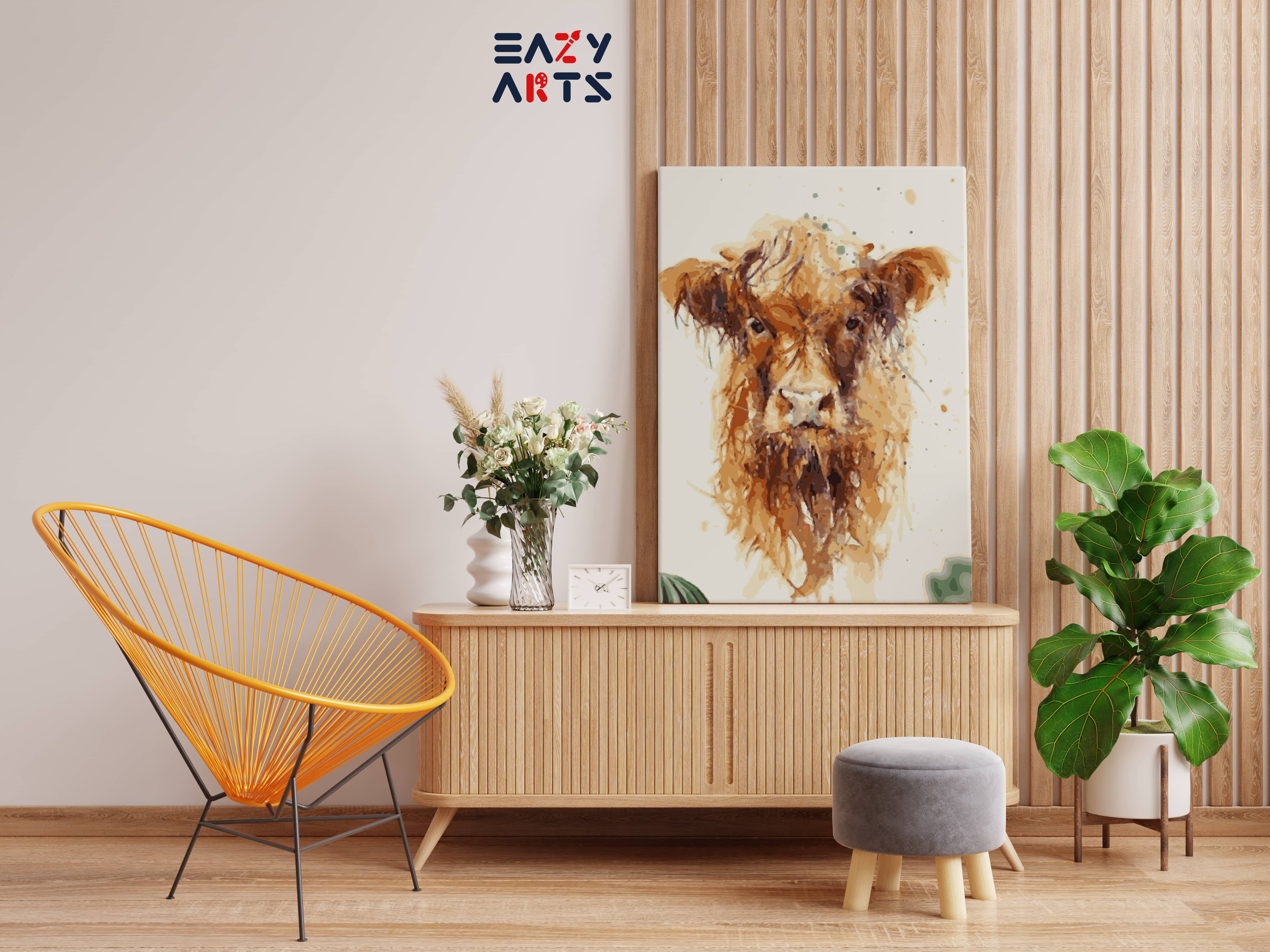 Baby CowDIY Paint By Numbers kit