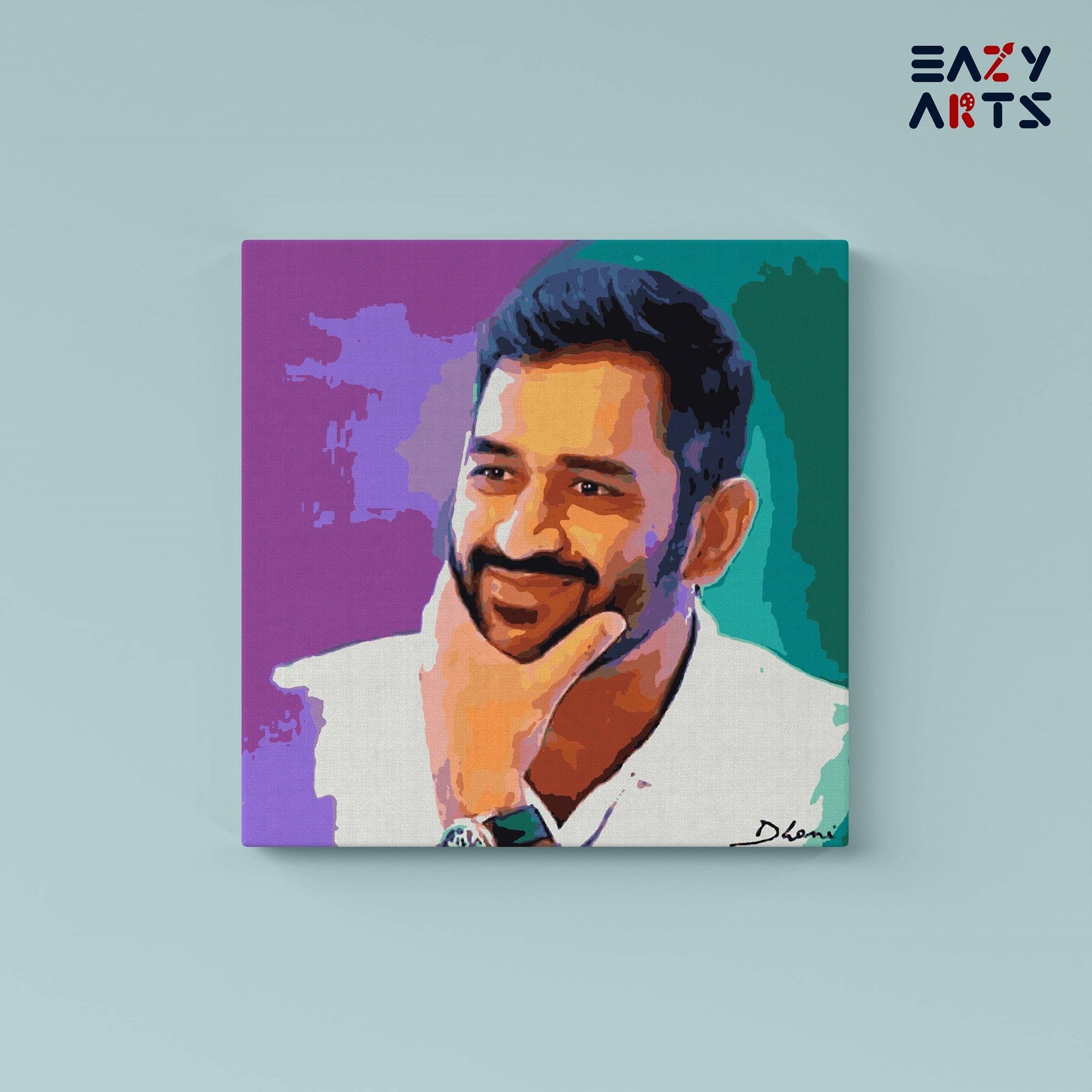 MS Dhoni Smiling Paint By Numbers kit