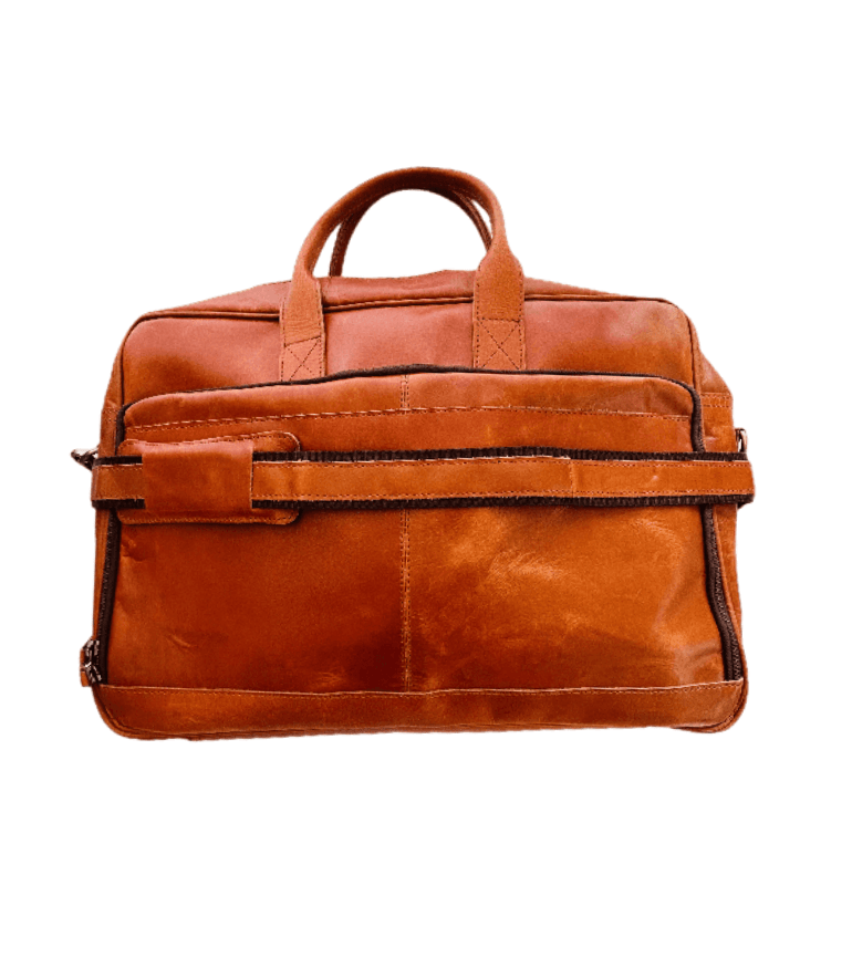 Craftshades Leather Tan Color Laptop Bag